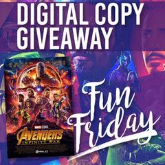 Avengers Infinity War Digital Giveaway