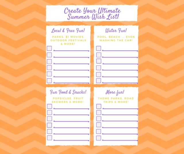 Create YOUR Ultimate Summer Wish List! - Coppelia Marie